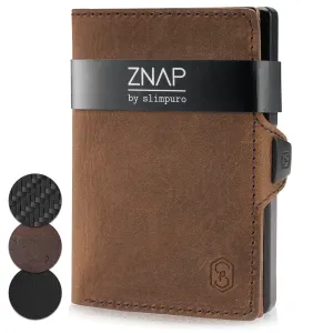 Slimpuro ZNAP, tenká peněženka, 12 karet, kapsa na mince, 8,9 × 1,8 × 6,3 cm (Š × V × H), RFID ochrana #760539