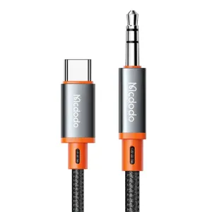 Kabel Mcdodo CA-0820 USB-C na mini jack 3,5 mm AUX, 1,2 m (černý)