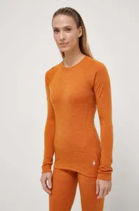 Funkční triko s dlouhým rukávem Smartwool Classic Thermal Merino oranžová barva