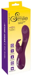 SMILE - rechargeable 3-motor clitoral vibrator (purple)