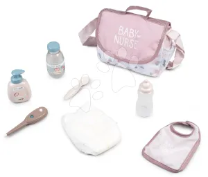 Přebalovací taška s plenkou Changing Bag Natur D'Amour Baby Nurse Smoby s 8 doplňky pro 42 cm panenku #2704754