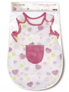 Smoby noční oblečení pro panenku Baby Nurse 024396 bílo-růžové