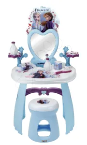 Kosmetický stolek se židličkou Frozen Smoby se srdíčkovým zrcadlem a 10 doplňky