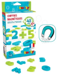 Smoby sada dětských magnetů 48 kusů 430101 modro-zelené