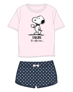 Snoopy - licence Dívčí pyžamo - Snoopy 5204570, lososová / tmavě modrá Barva: Lososová, Velikost: 152