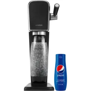 SodaStream Duo Black výrobník perlivé vody se sirupem PEPSI 440 ml zdarma #5513546