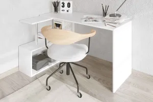 Sofahouse Designový rohový psací stůl Rachelle bílý