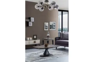Sofahouse 28587 Designový lustr Danelea 65 cm černý závěsné svítidlo