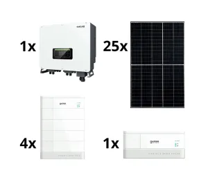 SOFAR SOLAR Solární sestava SOFAR Solar -10kWp RISEN + hybridní měnič 3f + 10,24 kWh baterie