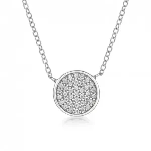 SOFIA stříbrný náhrdelník kruh vykládaný zirkony AEAN0625Z/R42+5