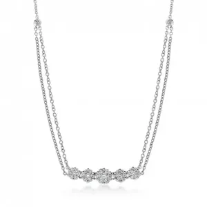 SOFIA stříbrný náhrdelník se zirkony CAMN21049-CZ-SS