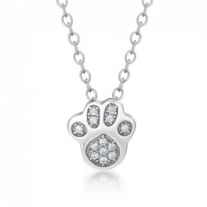 SOFIA stříbrný náhrdelník tlapka IS028CT302-38-45