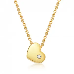 SOFIA zlatý náhrdelník se srdíčkem PAK12111G