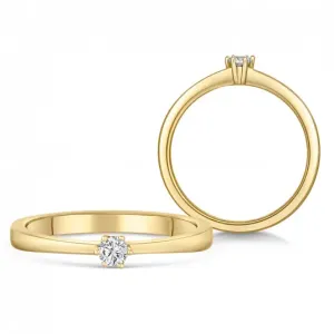 SOFIA DIAMONDS zlatý zásnubní prsten s diamantem 0,10 ct BDRB00067YG