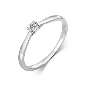 SOFIA DIAMONDS zlatý zásnubní prsten s diamantem 0,15 ct DIA1A288W4 #4553786