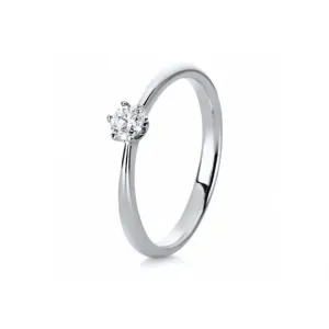 SOFIA DIAMONDS zlatý zásnubní prsten s diamantem 0,20 ct DIA1C480W4 #4553649