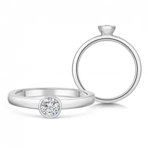 SOFIA DIAMONDS zlatý zásnubní prsten s diamantem 0,25 ct BDRB00078WG