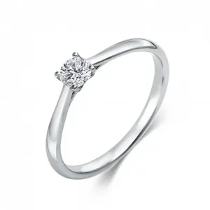 SOFIA DIAMONDS zlatý zásnubní prsten s diamantem 0,25 ct DIA1A290W4 #4553495