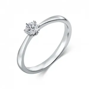 SOFIA DIAMONDS zlatý zásnubní prsten s diamantem 0,25 ct DIA1C481W4 #4553673
