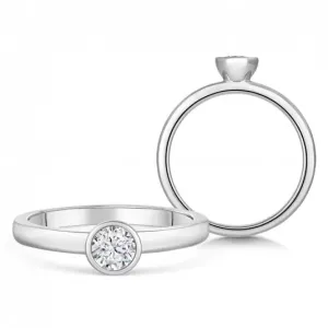 SOFIA DIAMONDS zlatý zásnubní prsten s diamantem 0,33 ct BDRB00079WG