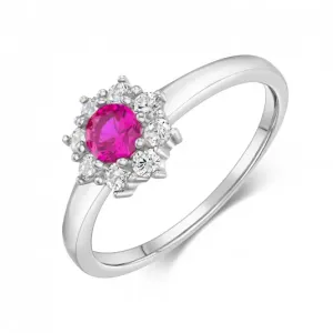 SOFIA stříbrný prsten květ se zirkony CORZB66569 #4549239