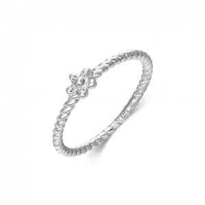 SOFIA stříbrný prsten s květinkou AEAR3860/R
