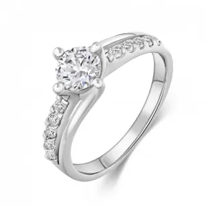 SOFIA stříbrný prsten se zirkony DOZANC-RZA-ZW #4549581