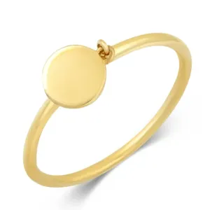 SOFIA zlatý prsten s plotýnkou NB9NBG-0247 #4556411