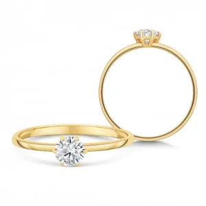SOFIA zlatý zásnubní prsten se zirkonem PAK11245G #4552729