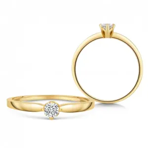 SOFIA zlatý zásnubní prsten se zirkonem ZORZ689810XL1 #4553917