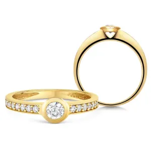 SOFIA zlatý zásnubní prsten ZODLR235710XL1 #4543784