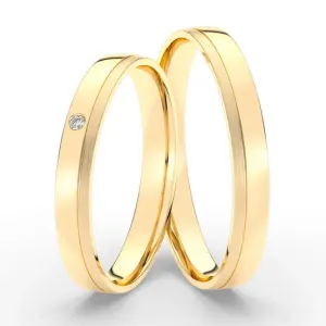 SOFIA zlatý dámský snubní prsten ML65-42/C-3WYG