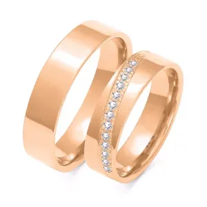 SOFIA zlatý dámský snubní prsten ZSA-145WRG #4555600