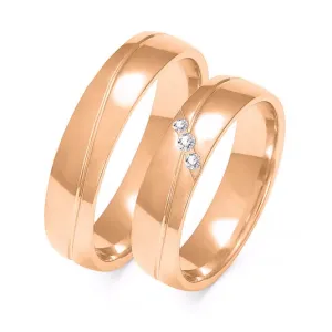 SOFIA zlatý dámský snubní prsten ZSA-148WRG #4555576