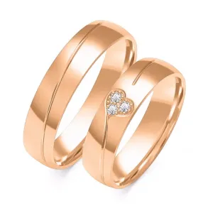 SOFIA zlatý dámský snubní prsten ZSB-104WRG #4555475