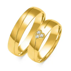 SOFIA zlatý dámský snubní prsten ZSB-104WYG #4555471