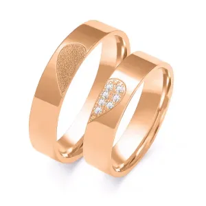SOFIA zlatý dámský snubní prsten ZSB-110WRG #4555463