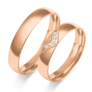 SOFIA zlatý dámský snubní prsten ZSC-125WRG #4616145