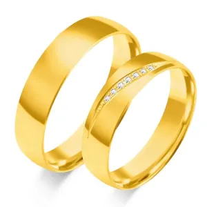 SOFIA zlatý dámský snubní prsten ZSC-127WYG #4615927