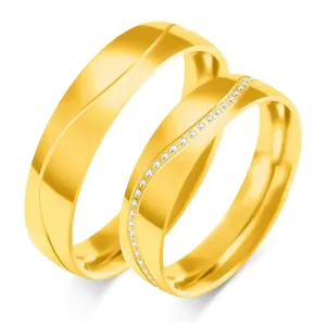 SOFIA zlatý dámský snubní prsten ZSC-130WYG #4615933