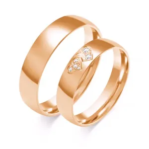 SOFIA zlatý dámský snubní prsten ZSC-136WRG #4555046
