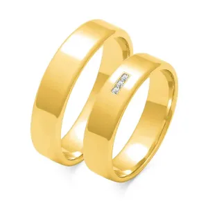 SOFIA zlatý dámský snubní prsten ZSO-101WYG #4555229