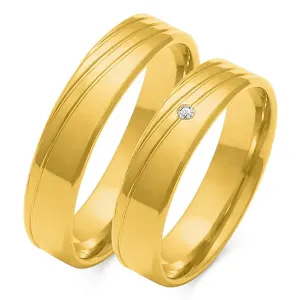 SOFIA zlatý dámský snubní prsten ZSO-133WYG #4615983