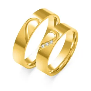 SOFIA zlatý dámský snubní prsten ZSO-351WYG #4555114