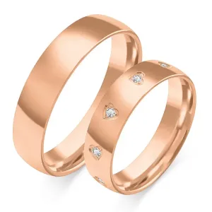 SOFIA zlatý dámský snubní prsten ZSO-356WRG #4616225