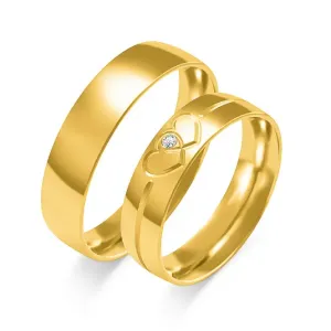 SOFIA zlatý dámský snubní prsten ZSO-367WYG #4555089
