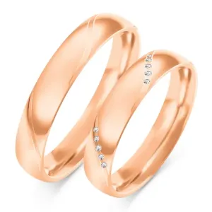 SOFIA zlatý dámský snubní prsten ZSO-407WRG #4616233