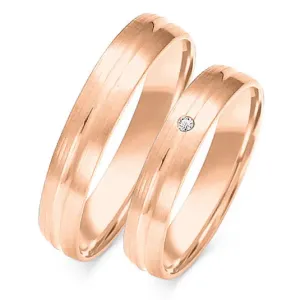 SOFIA zlatý dámský snubní prsten ZSO-40WRG #4616171