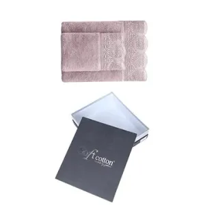 Soft Cotton - Dárková sada ručník a osuška Queen, 2 ks, fialová - lila