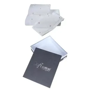 Soft Cotton - Dárkové balení ručníků a osušky Micro Love, 3 ks, bílá-lila srdíčka